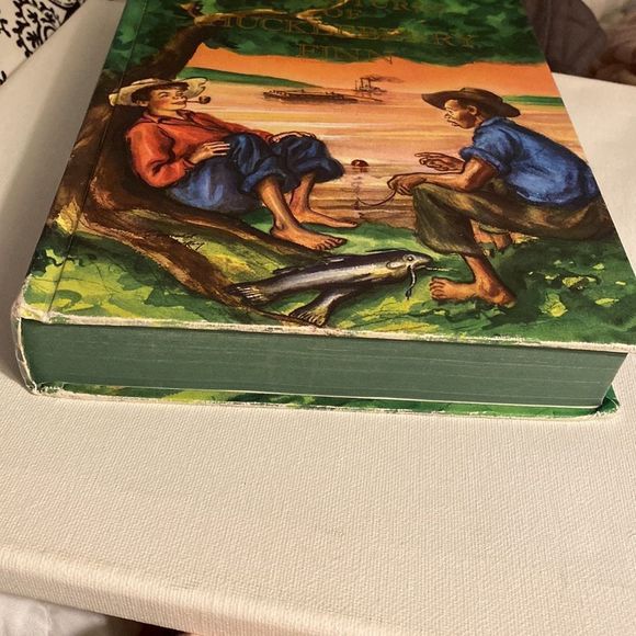 The Adventures of Huckleberry Finn by Mark Twain Hardback Book 1989 Printing - Picture 9 of 12